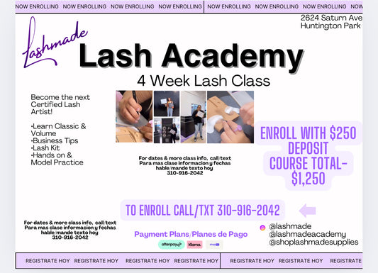 4 Week Lash Class